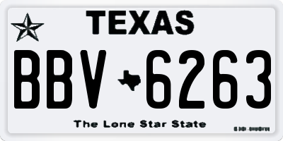TX license plate BBV6263