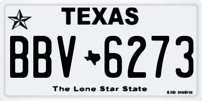 TX license plate BBV6273