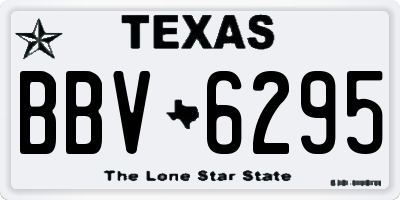 TX license plate BBV6295