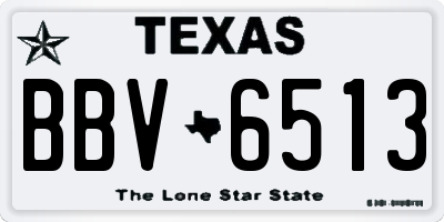TX license plate BBV6513