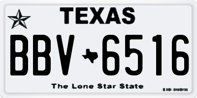 TX license plate BBV6516