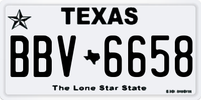 TX license plate BBV6658