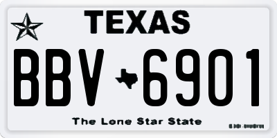 TX license plate BBV6901