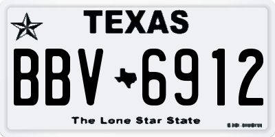 TX license plate BBV6912