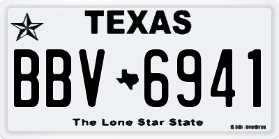 TX license plate BBV6941