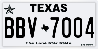 TX license plate BBV7004