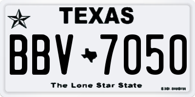 TX license plate BBV7050