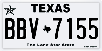 TX license plate BBV7155