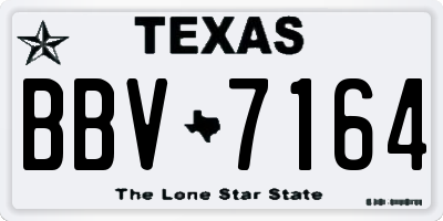 TX license plate BBV7164