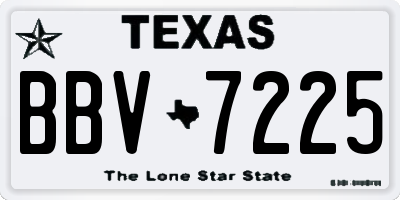 TX license plate BBV7225