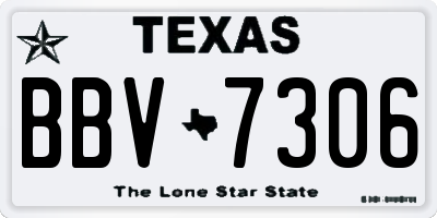 TX license plate BBV7306