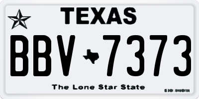 TX license plate BBV7373
