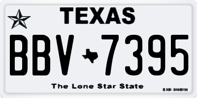 TX license plate BBV7395