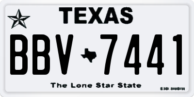 TX license plate BBV7441