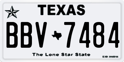 TX license plate BBV7484