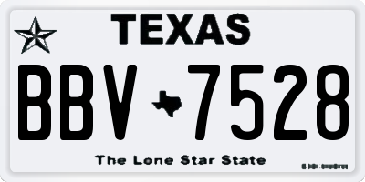 TX license plate BBV7528