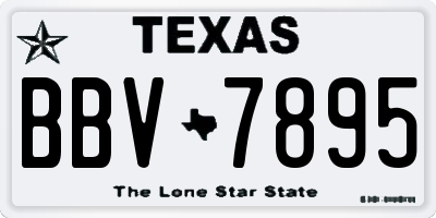 TX license plate BBV7895