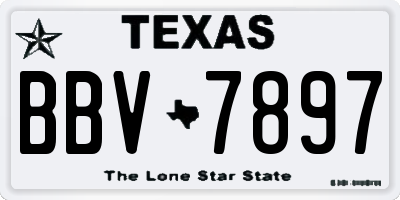 TX license plate BBV7897