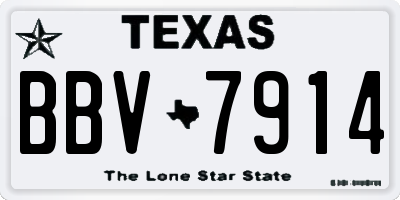 TX license plate BBV7914