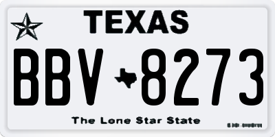 TX license plate BBV8273