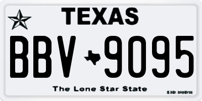 TX license plate BBV9095