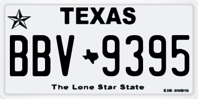 TX license plate BBV9395