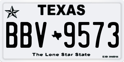 TX license plate BBV9573