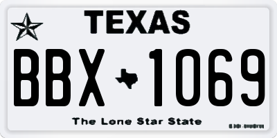 TX license plate BBX1069