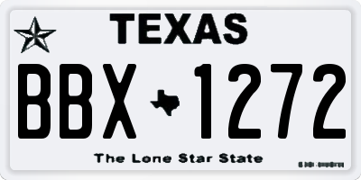 TX license plate BBX1272