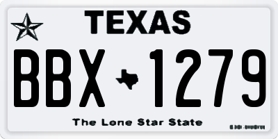 TX license plate BBX1279