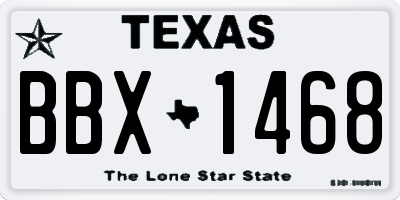 TX license plate BBX1468