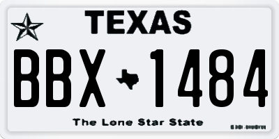 TX license plate BBX1484