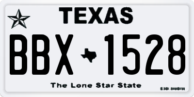 TX license plate BBX1528