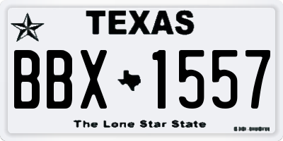 TX license plate BBX1557