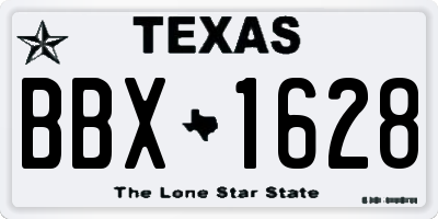 TX license plate BBX1628