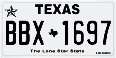TX license plate BBX1697