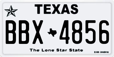 TX license plate BBX4856