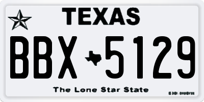 TX license plate BBX5129