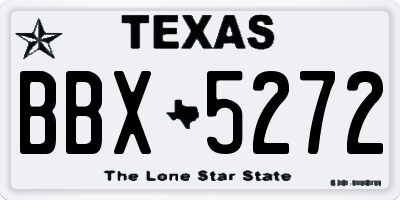 TX license plate BBX5272