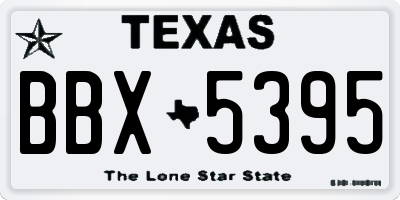 TX license plate BBX5395