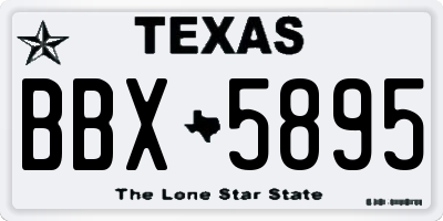 TX license plate BBX5895