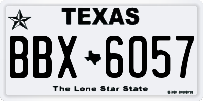 TX license plate BBX6057