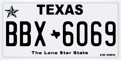 TX license plate BBX6069