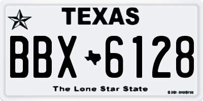 TX license plate BBX6128