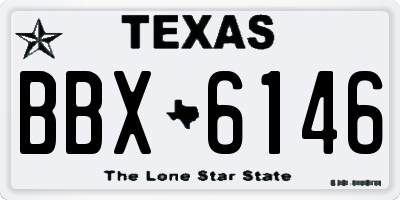 TX license plate BBX6146