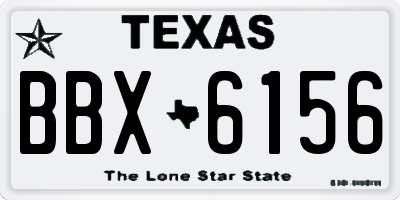 TX license plate BBX6156