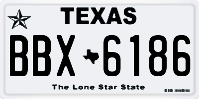 TX license plate BBX6186
