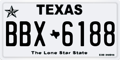 TX license plate BBX6188