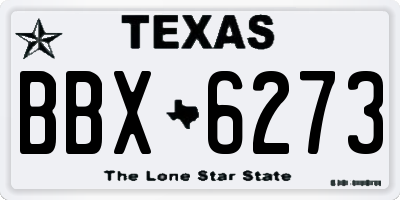 TX license plate BBX6273