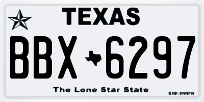 TX license plate BBX6297